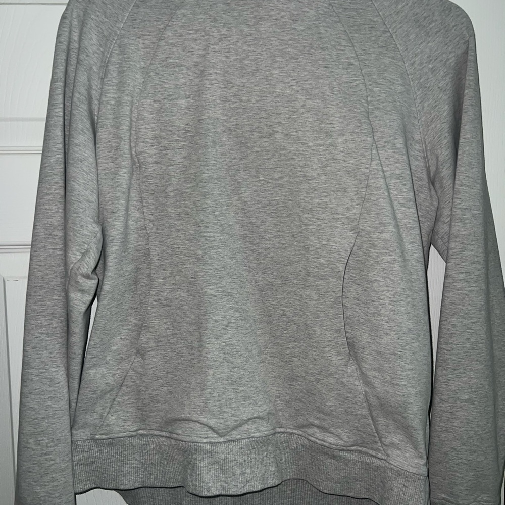 Gray Women's scuba pullover hoodie